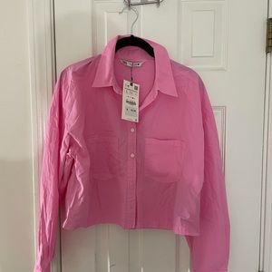 NWT cropped blouse